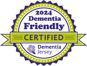 Dementia Jersey Dementia Friendly Certified Logo 2024