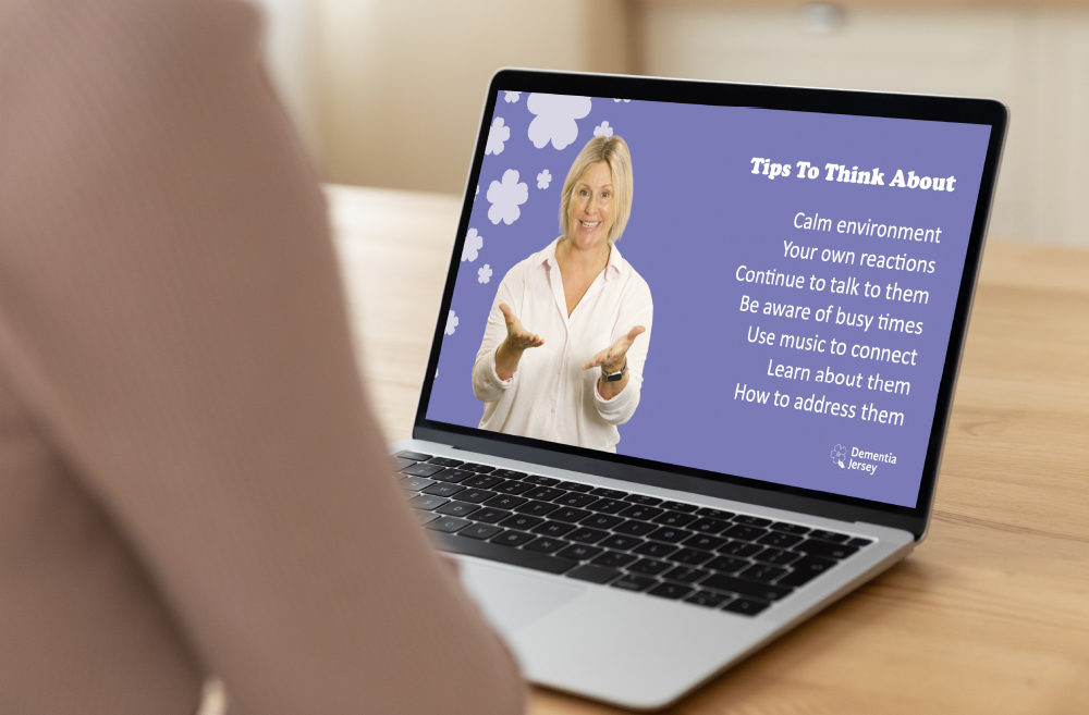 Dementia Jersey Video Tips for Carers