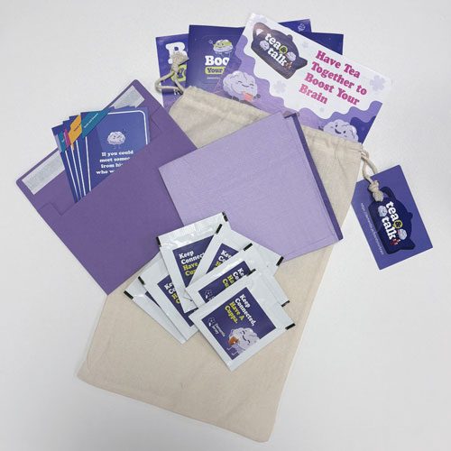 Dementia Jersey Tea and Talk DIY bag